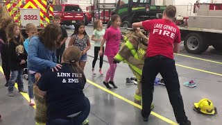 2022 Fire Prevention Day at Linn Fire Department - Turnout Gear Races