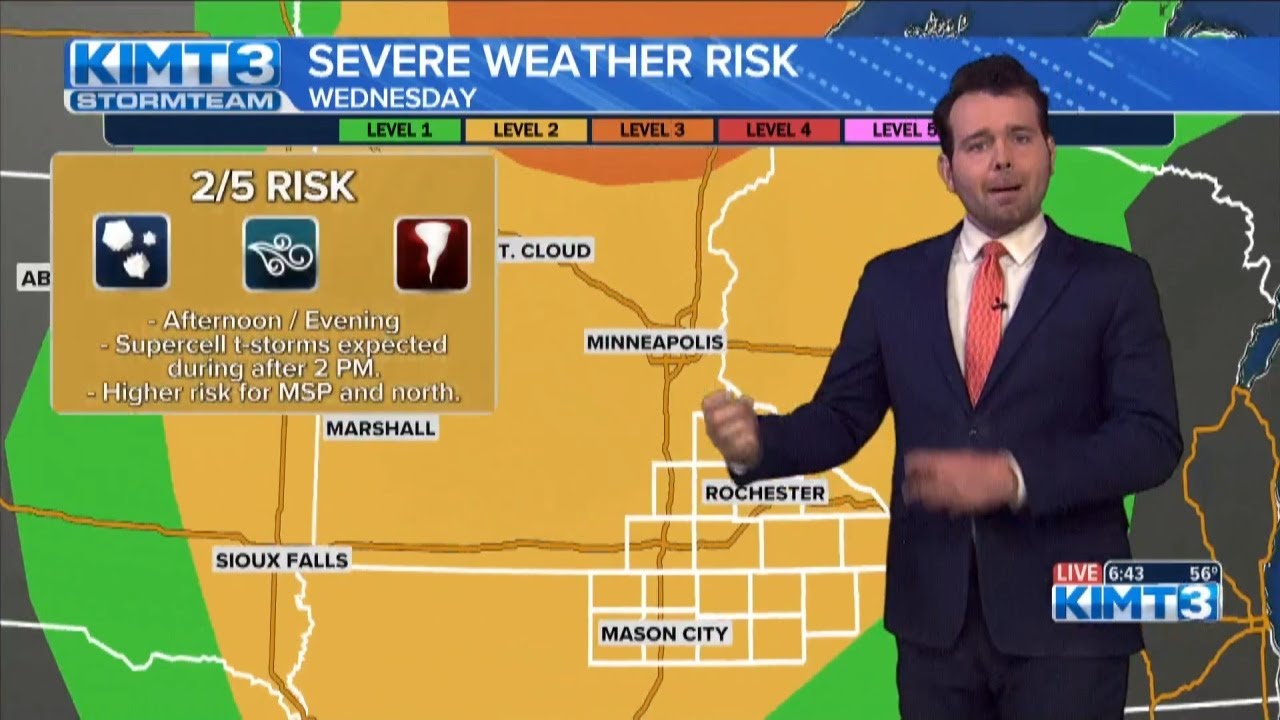 Tracking strong to severe thunderstorms Wednesday afternoon - AM ...