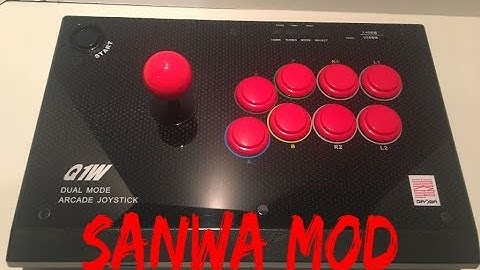 Qanba Q1W Mod With Sanwa JLF Joystick & Buttons