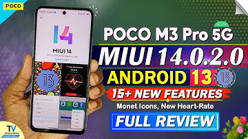 POCO M3 Pro New MIUI 14.0.2.0 Android 13 Update Features | MIUI 14 Poco M3 Pro New Android 13 Update
