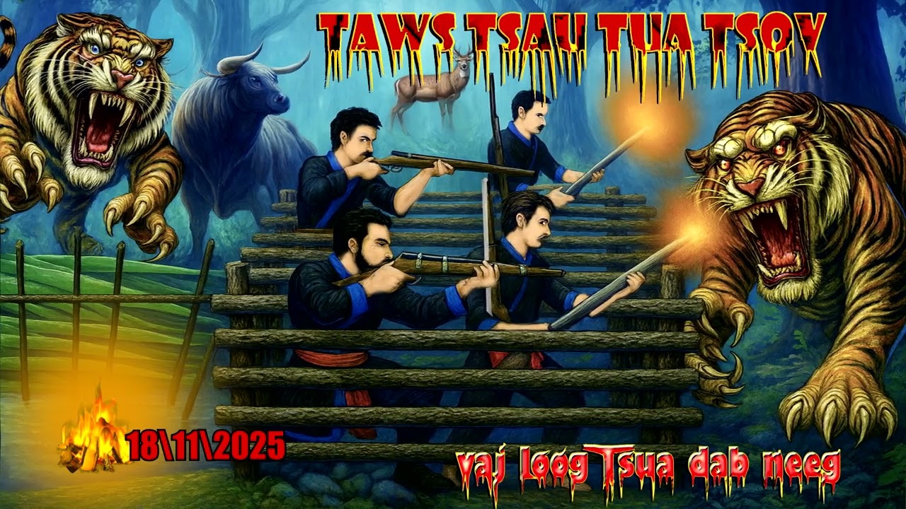 7 leej txiv tub raws tua tsiaj ntsib tsov phem taws tsau tua tsov txaus ntshai