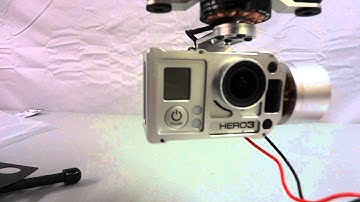 3-Axis Aluminum Brushless Camera Mount Gimbal w/ Motor & Controller for Gopro3
