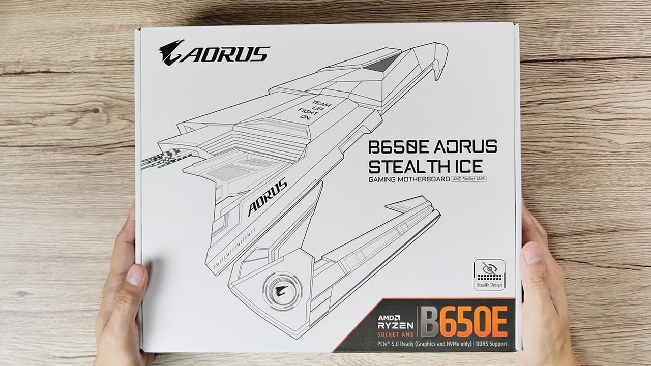 GIGABYTE B650E AORUS STEALTH ICE Unboxing | Silent ASMR - YouTube