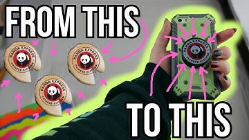 How To Make A DIY Custom Panda Express Popsocket Using A Fortune Cookie Wrapper Tutorial | 2020