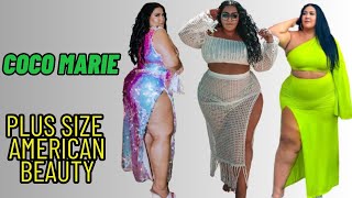 Coco Marie American Fashion Plus-size Model, Beauty Model, Influencer, Tiktoker Instagram Star, Bio