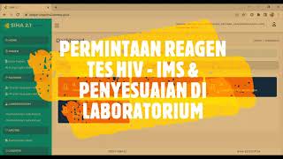 SIHA 2.1 Permintaan Reagen Tes HIV-IMS & Penyesuaian diLaboratorium screenshot 4