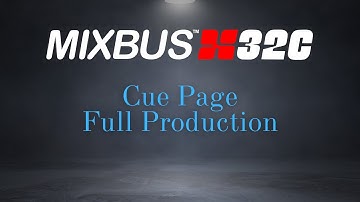 Bringing It All Together on the Cue Page | Mixbus32c V8