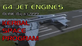 64 Jet Engines | KSP Aircraft "BigJet 999"