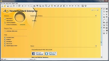 The Start View (ViewletBuilder8 Enterprise)