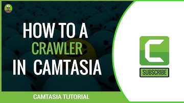 HOW TO CREATE A CRAWLER / SCROLLING TEXT/ NEWS STICKER  IN CAMTASIA 9