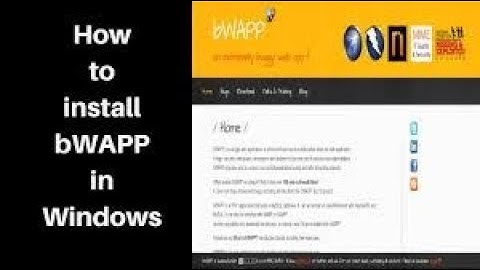 Setup bWAPP on windows | hacking environment for all hackers
