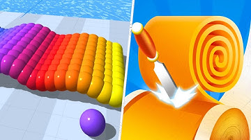Satisfying Mobile Games 2023 - Canvas Run, Spiral Roll, Juice Run,A-Z Run, Blob Runner ...