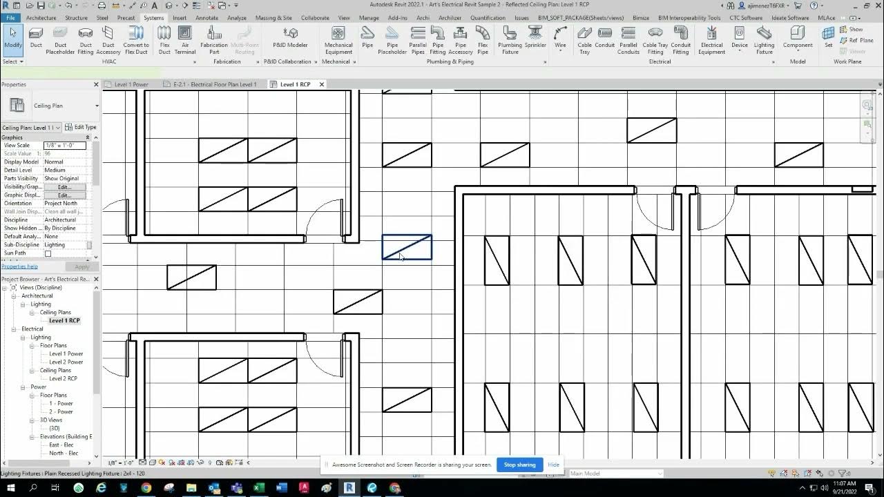 Office Lighting & Circuiting in Revit 2022 YouTube