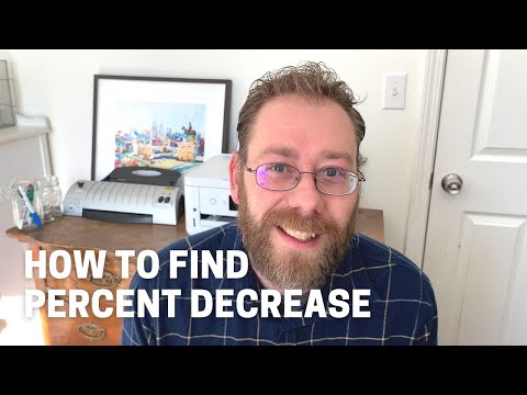 How to Find Percent Decrease