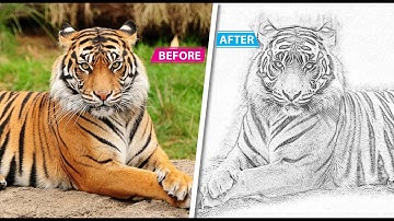 Pencil sketch art photoshop action | Photoshop CS6 | Multi Tech