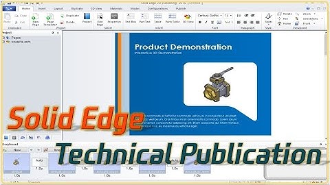 [Solid Edge] Technical Publication 소개 (3D 모델링으로 문서 만들기)
