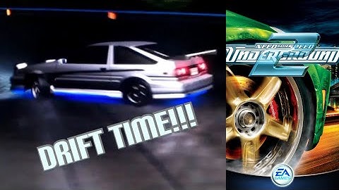 Toyota Corolla drift in Need for Speed Underground 2 ~ Initial D Parody