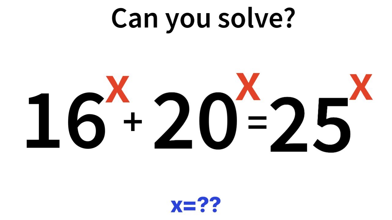 A Nice Olympiad Math. Simple Solution. - YouTube