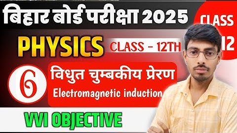 Class 12th Physics Chap 6 Electromagnetic induction Vvi Objective Question 2025 By Mithilesh Sir