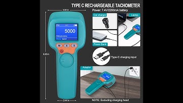 Handheld Stroboscope DT100B Rechargeable LED Flash Strobe Tachometer