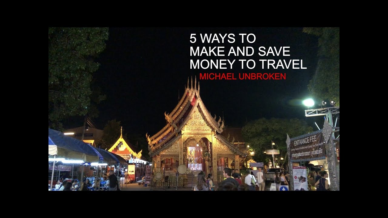 5 Ways to save and make money to travel the world as a digital nomad. #travelvlog #digitalnomad