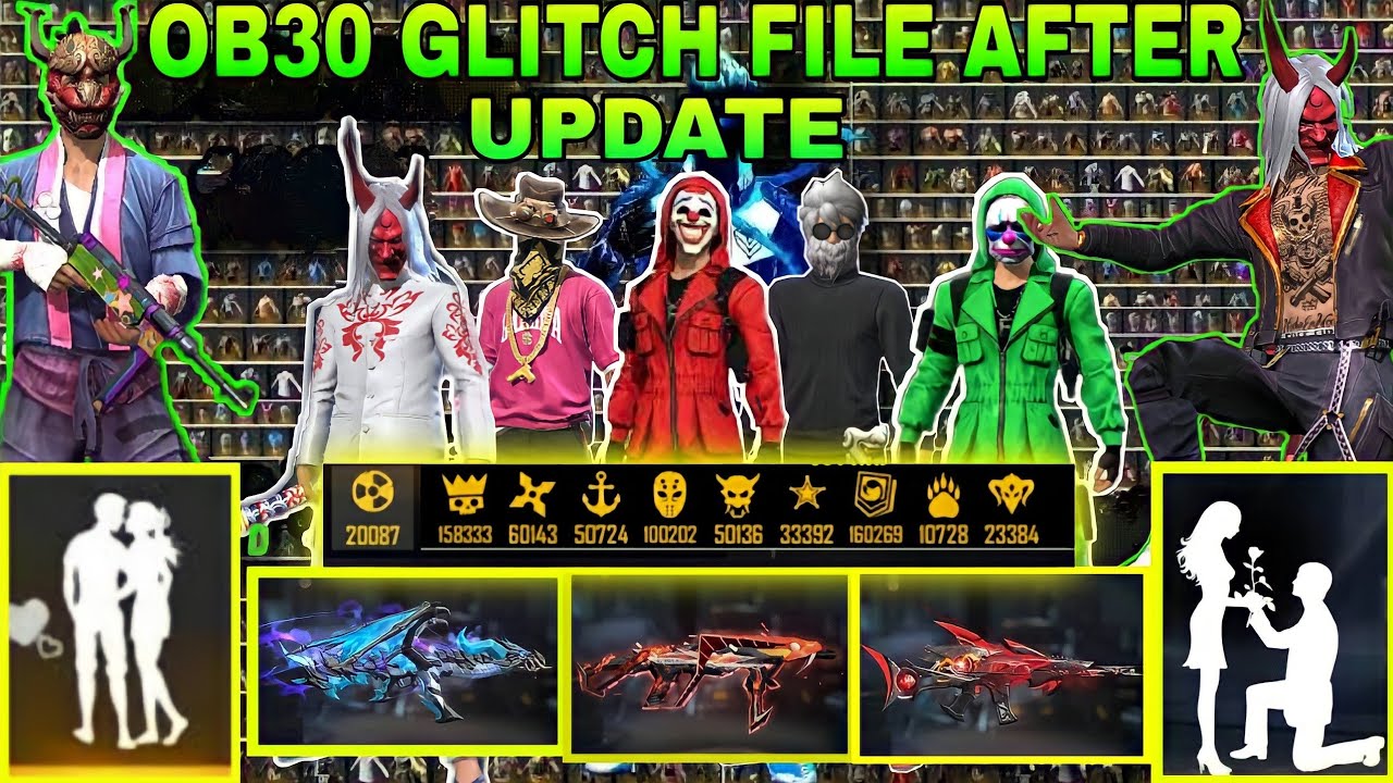 After 1Mb Update❗Free Fire VIP Glitch Pack❗Data Config FF❗Dress Glitch Free Fire❗New Vip Glitch File