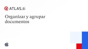 Organizar & agrupar documentos - ATLAS.ti 22 Mac