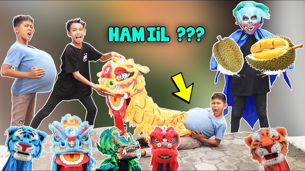 KEBANYAKAN MAKAN BUAH DURIAN RENDI HAMIL MELAHIRKAN BARONGAN KEMBAR SEPULUH