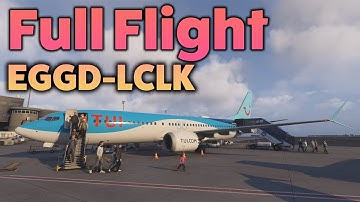 MSFS 2024 Full Flight - Bristol to Larnaca - iFly 737 MAX 8 - RTX 5090 4K60 HDR