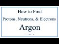 Argon Isotopes and Atomic Structure