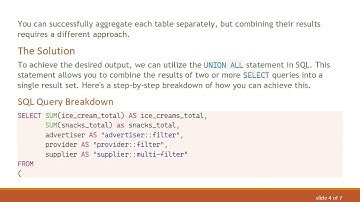 How to Combine Data from Two Tables in SQL Without a Join