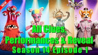 All Clues, Performances & Reveal | The Masked Singer S14E01 - Premiere
