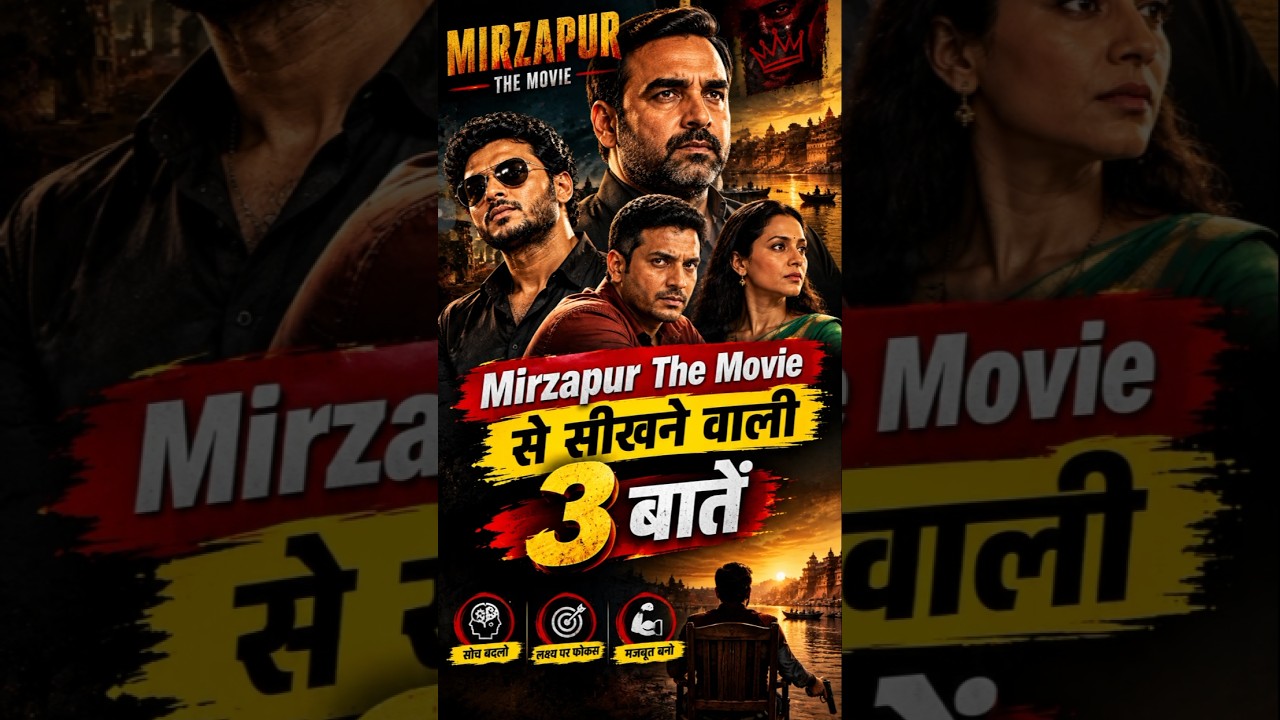 Mirzapur The Movie से सीखने वाली 3 बातें 🔥 | जिंदगी बदल देगी ये सीख! #shorts