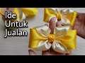 Tutorial Membuat Pita Dari Dua Warna Pita Satin || DIY Ribbon Bow