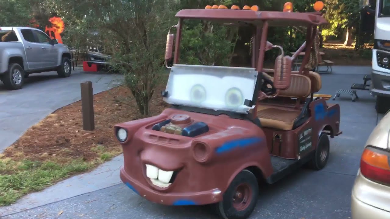 Fort Wilderness Ricky Little Mater Golf Cart at Disney’s Fort