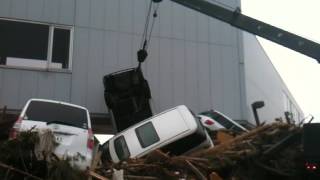 Marines Removing Cars At Sendai Airport 仙台空港