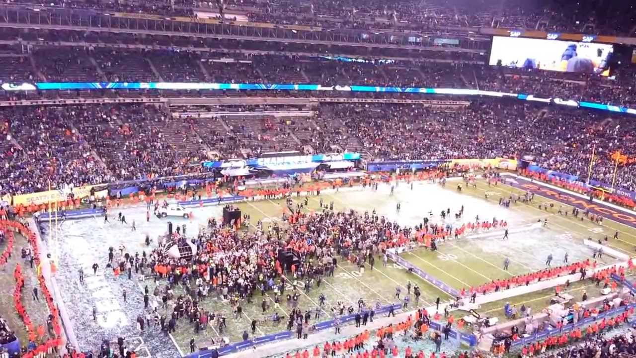 Seahawks vs Broncos Super Bowl XLVIII Final Play + Award Ceremony SB48