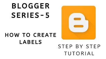 How to Create Labels in blog | Blogger series#5 |Tamil