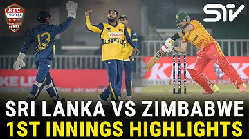 1st Innings Highlights | Sri Lanka vs Zimbabwe | Match 05 | Tri Nation Series | PCB | M3W1U