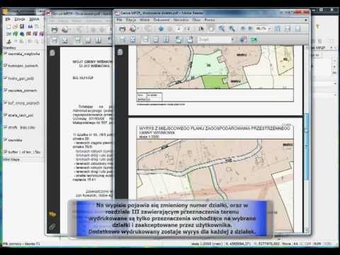 Geoxa Editor MPZP - System do planowania przestrzennego w gminie (wyrys, wypis, zarządzanie)