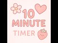 🌸 “Cute Aesthetic 10 Minute Countdown | Soft Pastel Kawaii Background”