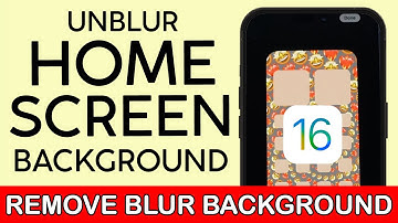 How to UnBlur Home Screen Background on iPhone iPad iOS 16 (2022)