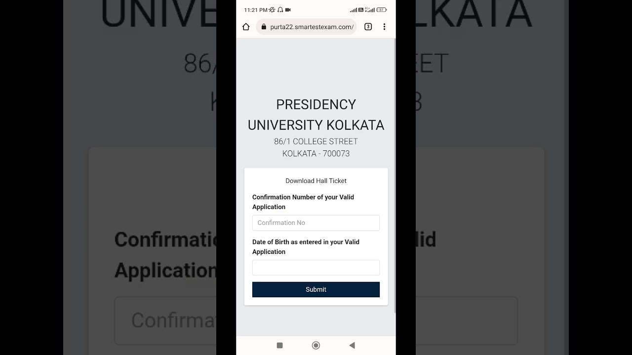 PRESIDENCY UNIVERSITY Non-Teaching Post Admit Card Download Link Activate//Download Hall Ticket