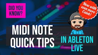 3 easy ways to speed up Midi note editing in Ableton Live.