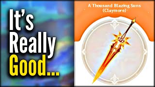 I Finally Got A Thousand Blazing Suns And Its Amazing  Genshin Impact 