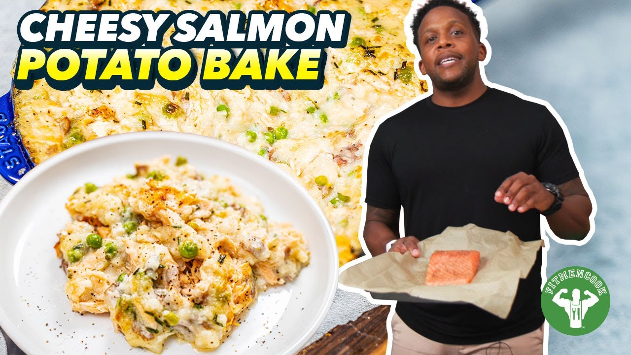 Cheesy Salmon Potato Bake Recipe