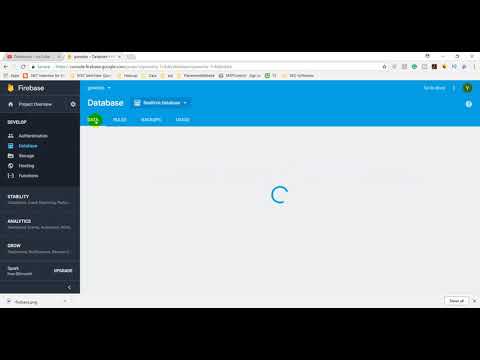How to create real time database in firebase - YouTube