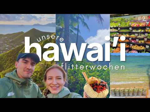 HAWAII VLOG #2 | Sonnenaufgangs-Wanderung, Acai Bowls & Strand mit türkisem Wasser