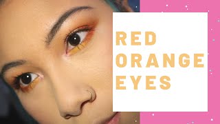 RED/ORANGE EYESHADOW!