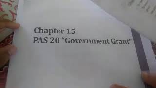 LESSON: Government Grant (Conceptual Framework and Accounting Standards